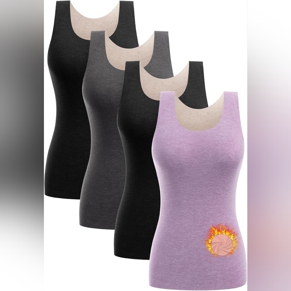 4/5 Pack Thermal Tank Tops 
